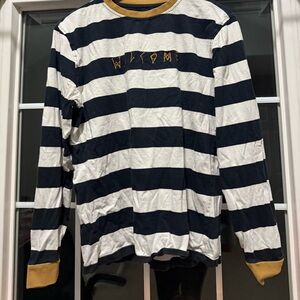 Black and White Striped T-Shirt welcome shirt men’s size m
